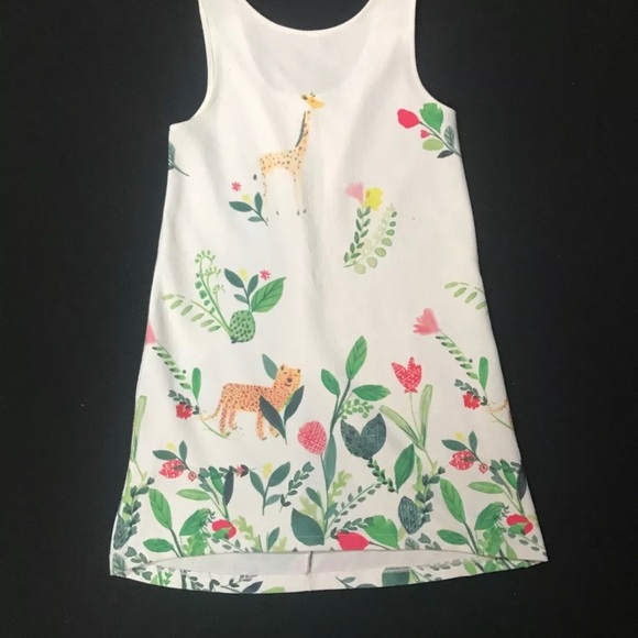 Zara Girls Soft Collection Floral Shift Dress 9/10 - Picture 2 of 6